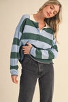 STRIPED RUGBY SWEATER
