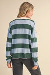 STRIPED RUGBY SWEATER