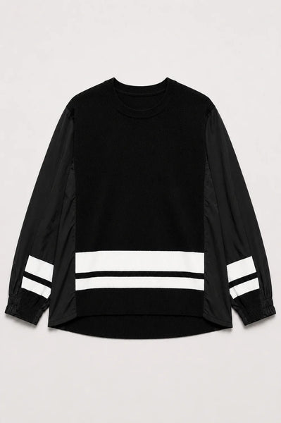 Sasha Sweater Knit & Woven Top
