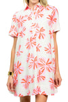 Flower Swing Shirt Dress