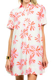 Flower Swing Shirt Dress