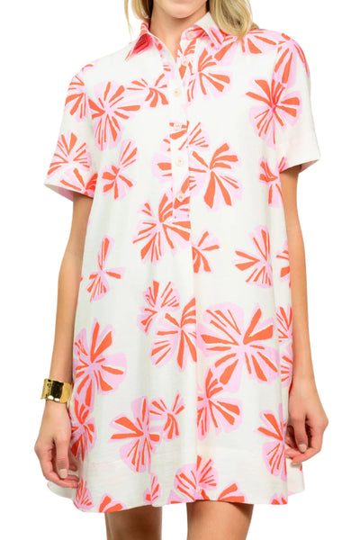 Flower Swing Shirt Dress