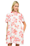 Flower Swing Shirt Dress