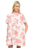 Flower Swing Shirt Dress