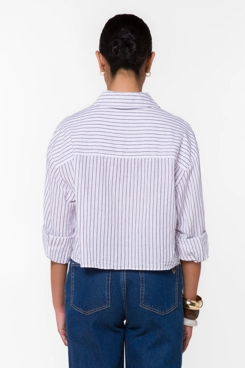 Stormi Berry Stripe Shirt
