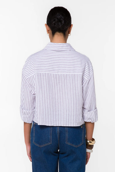 Stormi Berry Stripe Shirt