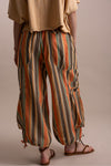 MULTI COLOR STRIPPED PANTS WITH BIG POCKETS