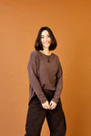 Talia Hi Lo Knit Sweater with Split Back