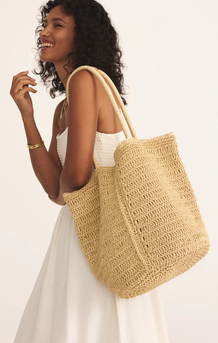 Capri Jute Bag - Stripe
