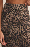 Izabel Leopard Skirt Desert Tan