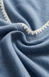 All Day Knit Denim Crop Whipstitch Jacket