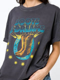 Boots & Dreams Black Western Graphic Boyfriend Tee