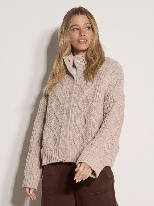 Chunky Cable Knit Coatigan