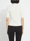 Clara Mockneck Elbow Sleeve Top