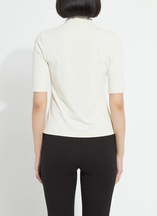 Clara Mockneck Elbow Sleeve Top