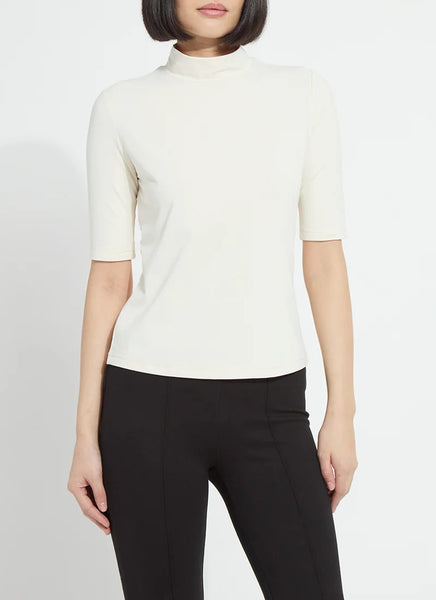 Clara Mockneck Elbow Sleeve Top