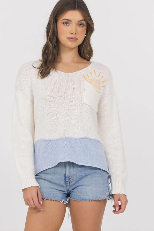 Ocean Sunrise Beach Sweater
