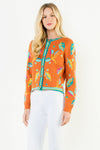 Colorful Long Sleeve Button Sweater