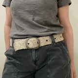 Desert Dream Embroidered Wool Belt