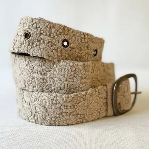 Desert Dream Embroidered Wool Belt