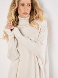 Roll Neck Fringe Poncho