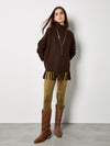 Roll Neck Fringe Poncho