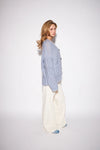 GLEN CARDIGAN IN POWDER BLUE