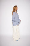 GLEN CARDIGAN IN POWDER BLUE