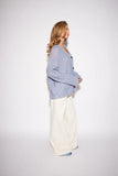 GLEN CARDIGAN IN POWDER BLUE