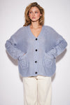 GLEN CARDIGAN IN POWDER BLUE