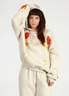 Western Oversized Hoodie in Beige