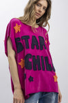 PATCHWORK DOLMAN SHORT SLEEVE T-SHIRT