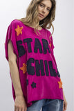 PATCHWORK DOLMAN SHORT SLEEVE T-SHIRT