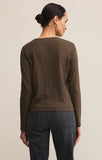 Modern Slub Long Sleeve Tee in Tavern