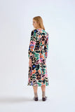 Neo Garden Print Midi Dress