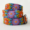 Prairie Flowers Embroidered Wool Belt
