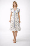 Short Sleeve Sailboat Midi Dress