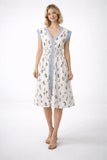 Short Sleeve Sailboat Midi Dress