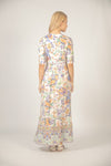 Tropical Print V-Neck Dress