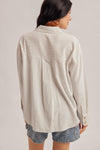 PIN STRIPE BUTTON DOWN BOYFRIEND SHIRTS