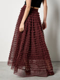 Multi Tiered Tulle Maxi Skirt