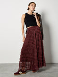 Multi Tiered Tulle Maxi Skirt