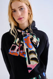 Black Neo Garden Printed Tie Sweatshirt