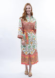 Bordered Shirt Dress