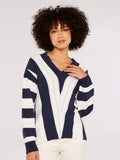 Chevron Pointelle Tunic Sweater