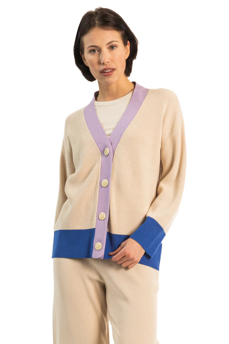 Chevron Pointelle Tunic Sweater