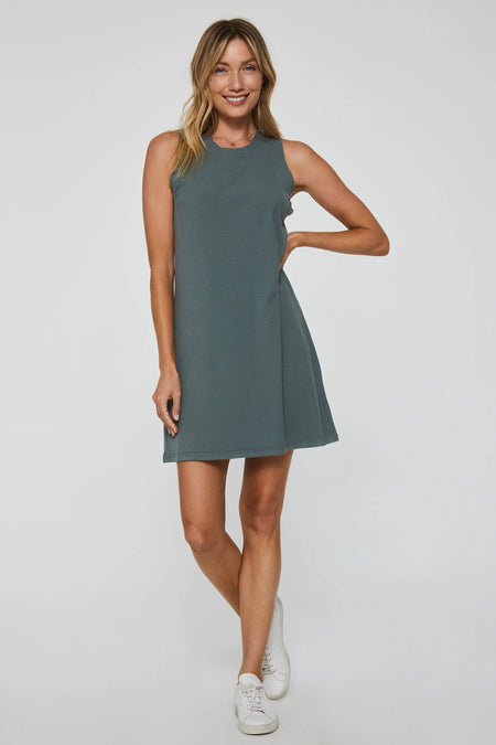 Green Paisley Print Dress - 23122189
