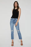 Cora Ribbed Sleeveless Rib Tank in Black